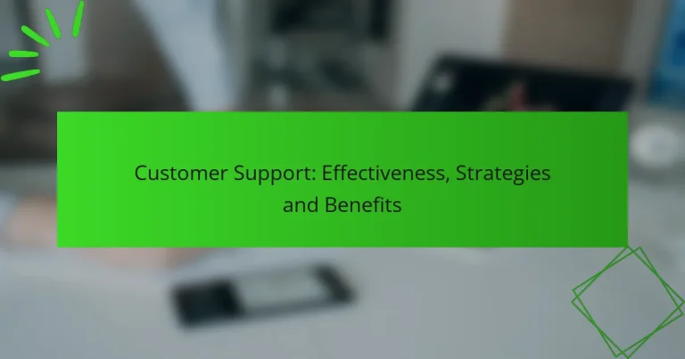 Customer Support: Effectiveness, Strategies and Benefits