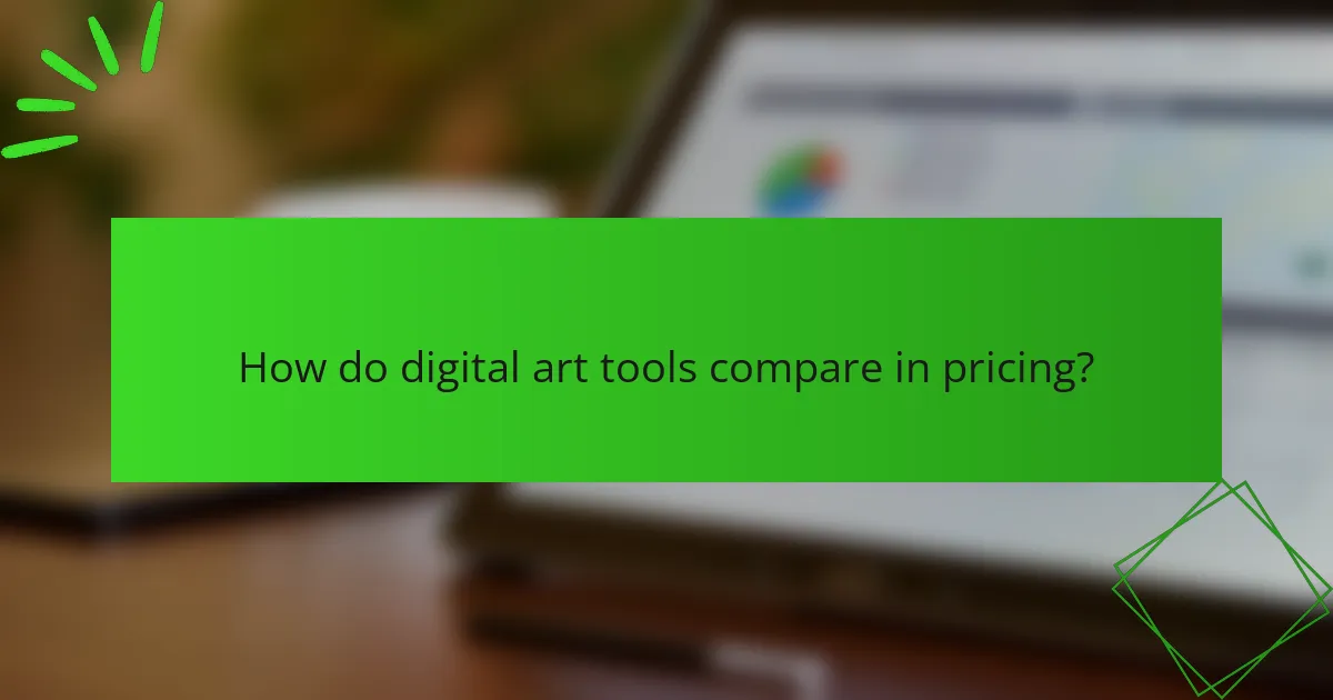How do digital art tools compare in pricing?